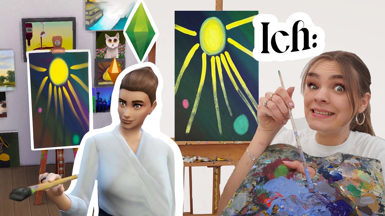 Ich male die Kunst von meinem Sim 1:1 nach // I'mJette