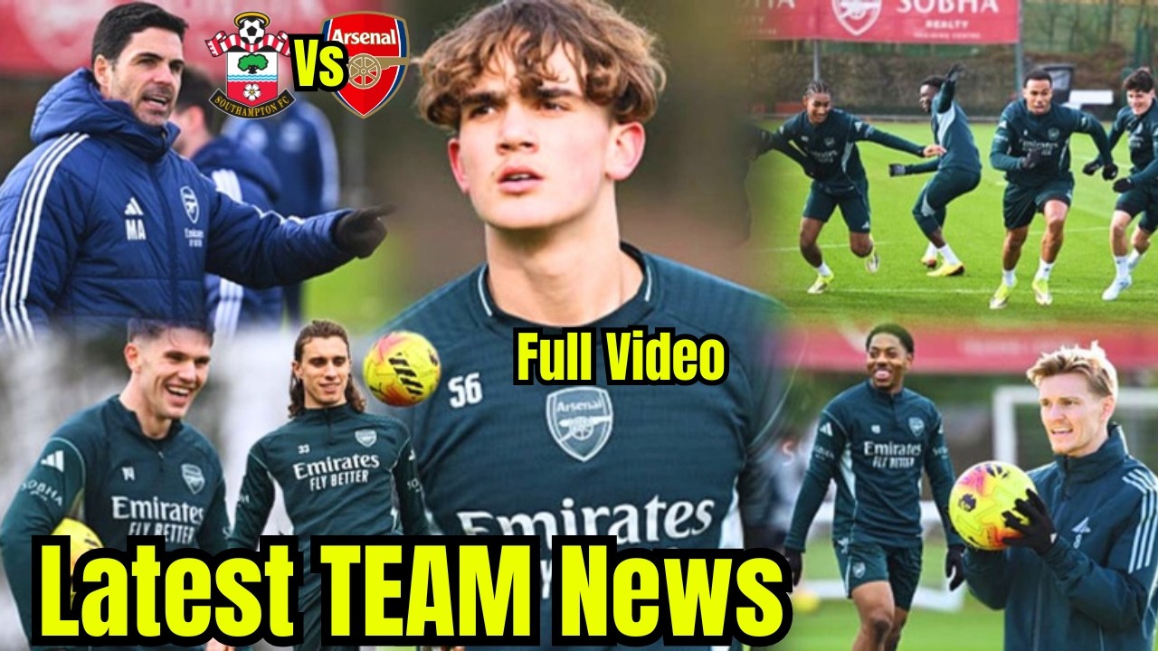 ✅Arsenal Training Story Preparing for Southampton F.C. | Injury Crisis Before FA Quarter FINALS