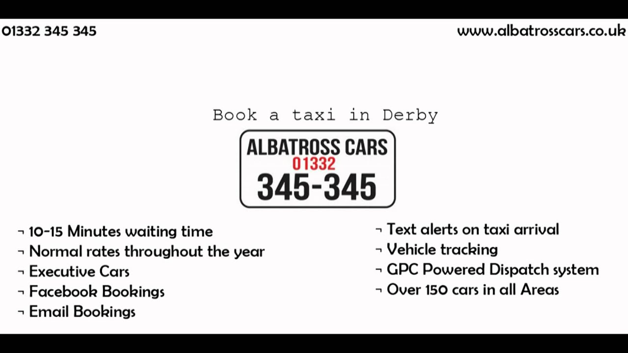 Taxis in Derby - Albatross Cars 345 345