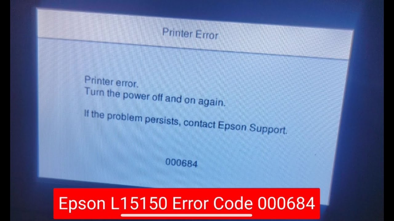 How to fix epson errorcode000684Replacement Real Asf unit @epsonamerica@epsonprinters1868@epsonepil
