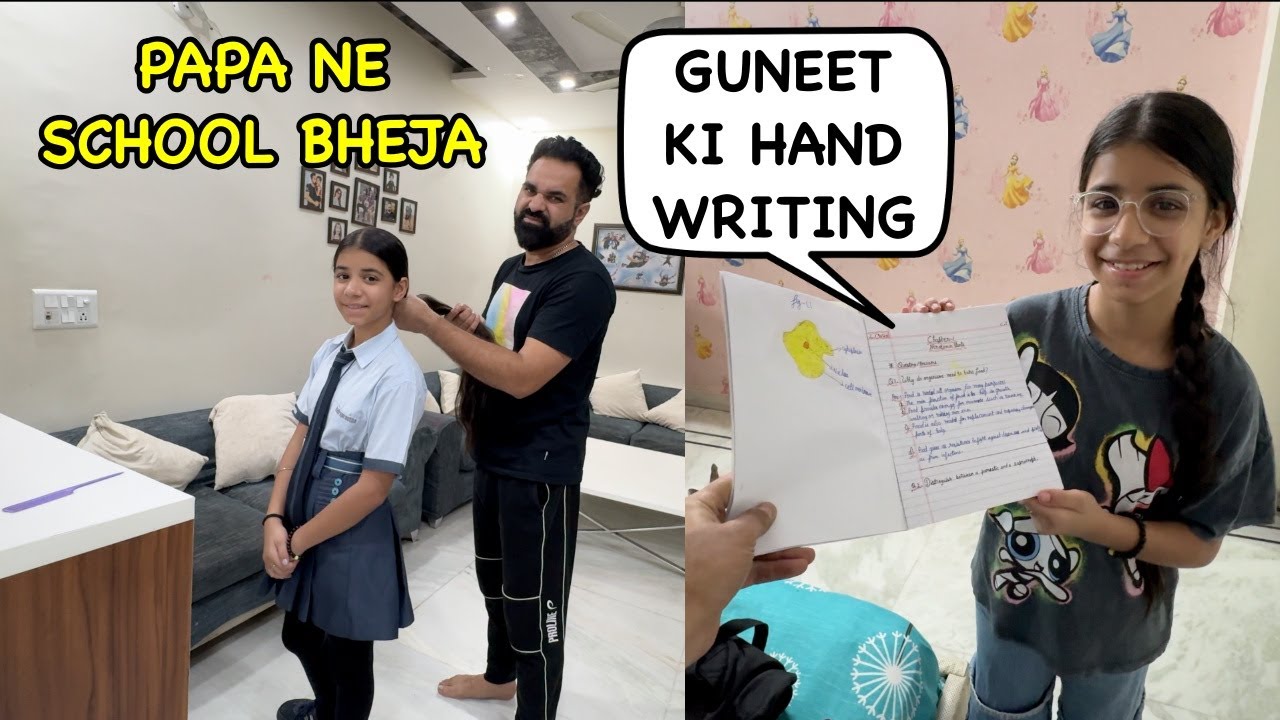 Aaj Papa ne School ke liye Ready Kiya | Mammi Gyi Amritsar | Harpreet SDC