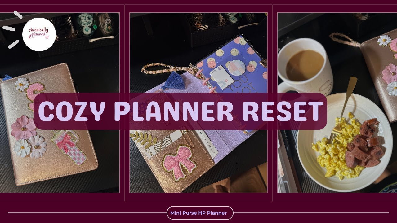 Decorating My Purse Planner Cover| HP Mini Reset