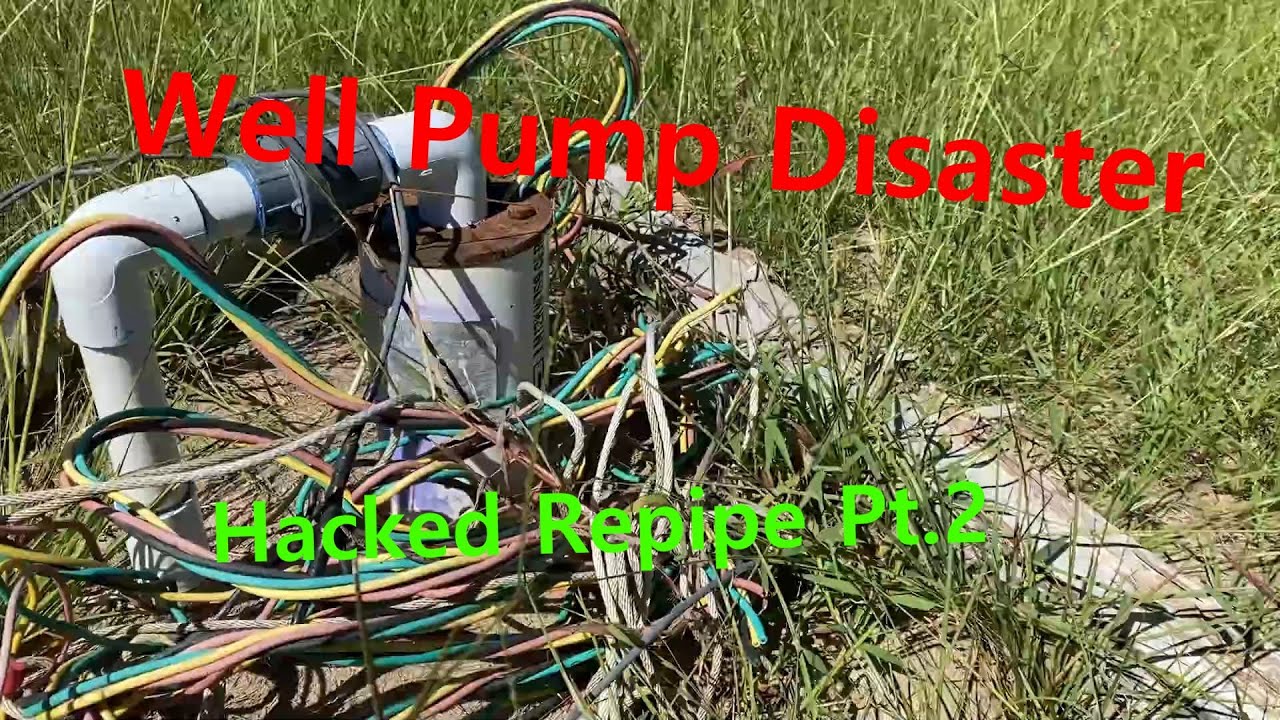 Hacked Repipe Part 2, Well Pump Disaster. Fix Pressure Problem, New Pressure Tank Installed in SC