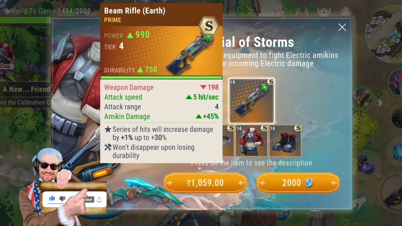 AMIKIN VILLAGE  BEAM RIFLE | BUY AND BATTLE #amikinsurvival