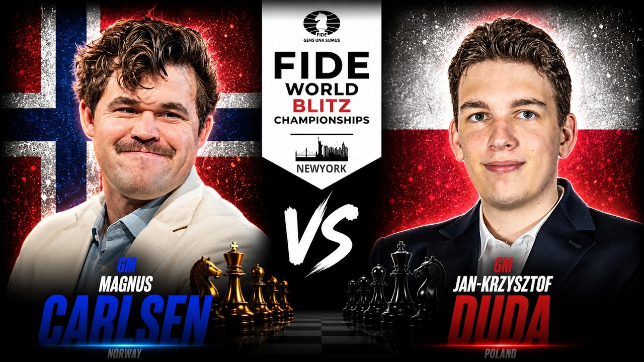 GM Magnus Carlsen vs GM Jan-Krzysztof Duda | World Blitz Championships