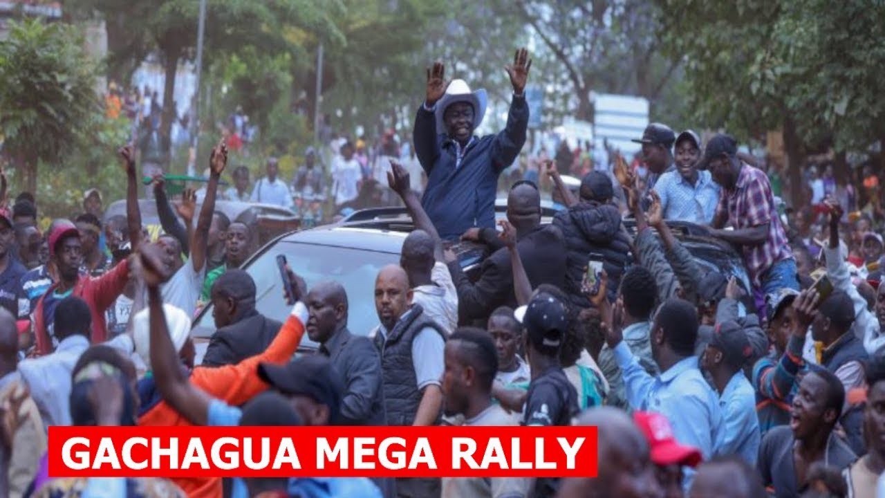 LIVE! GACHAGUA, KALONZO AND HIS NEW MEN DESTROYING RUTO IN NYERI NOW