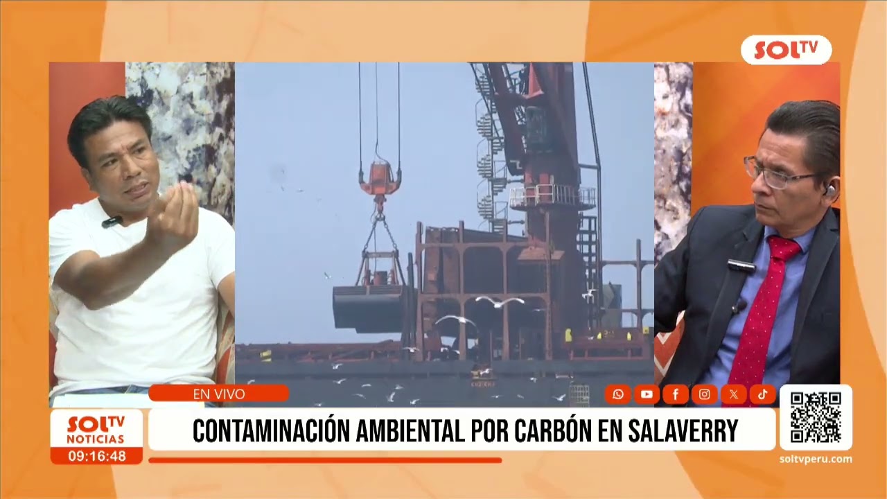 Trujillo: Contaminación ambiental por carbón en Salaverry - entrevista a Walter Palomino