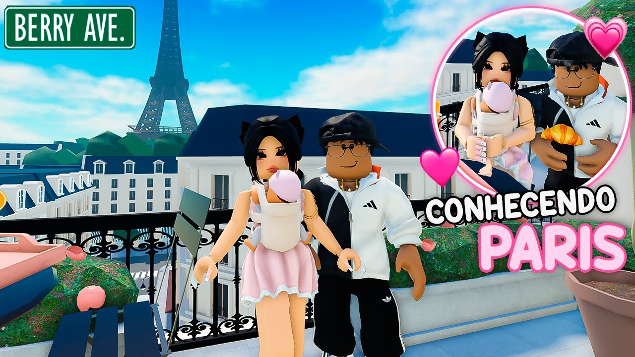 LEVAMOS A BEBÊ ABANDONADA PARA CONHECER PARIS em BERRY AVENUE! 😍❤
