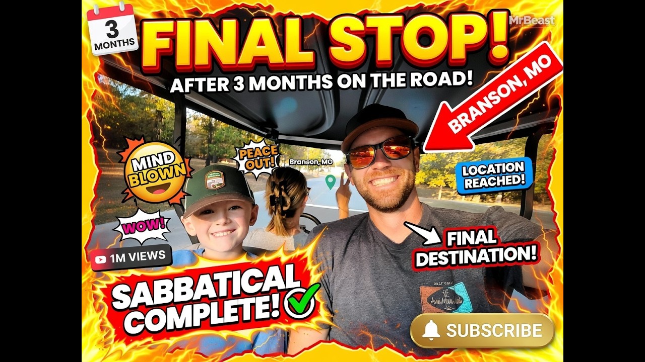 Final Stop of Our 3-Month RV Trip: Branson, MO (Magic Show, Family Time & Tail Light FAIL!)