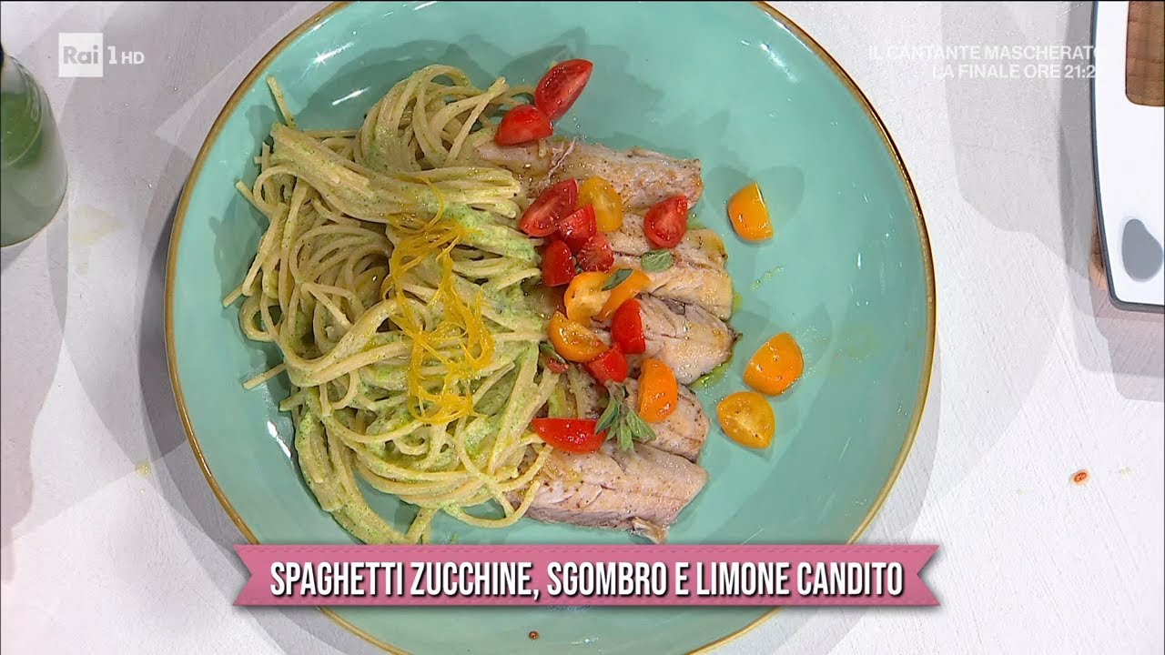 Spaghetti zucchine, sgombro e limone candito - È sempre mezzogiorno 01/04/2022