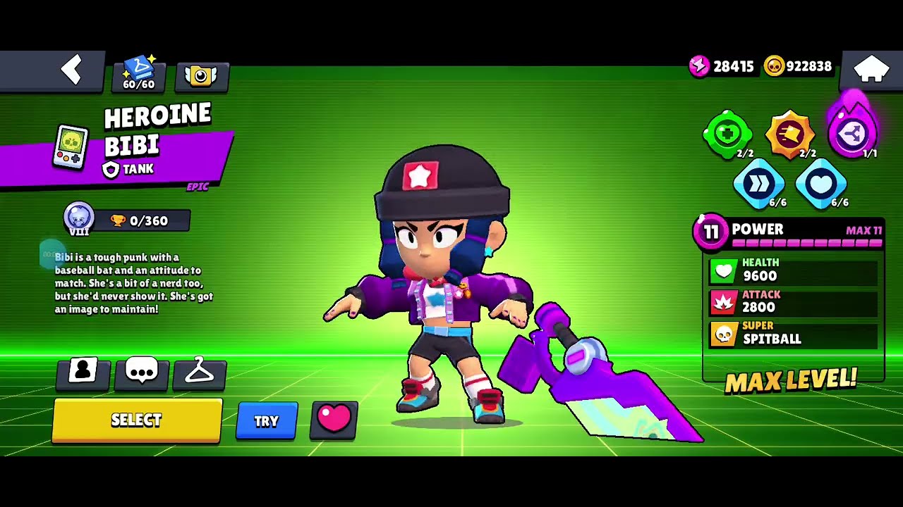 Brawl Stars Gameplay Walkthrough Part 113 Heroine Bibi (IOS/Android)