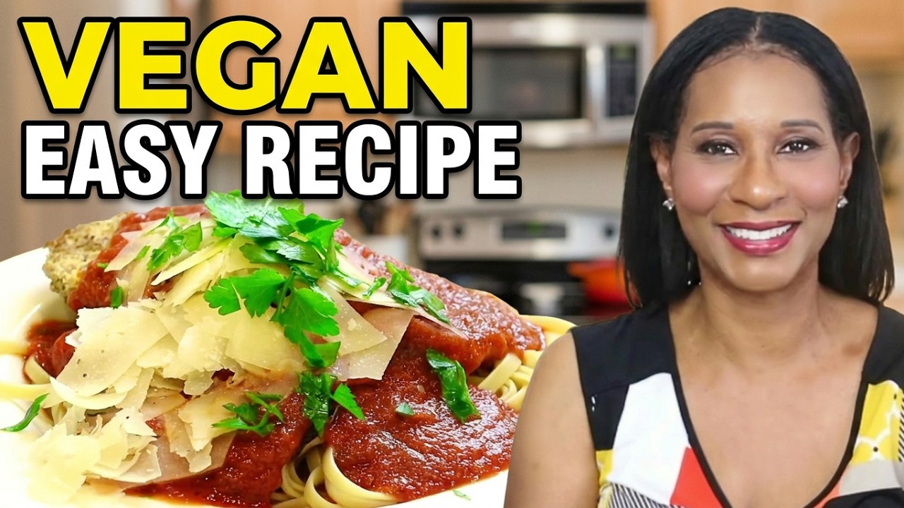 How To Make VEGAN Eggplant Parmesan! | ThymeWithApril