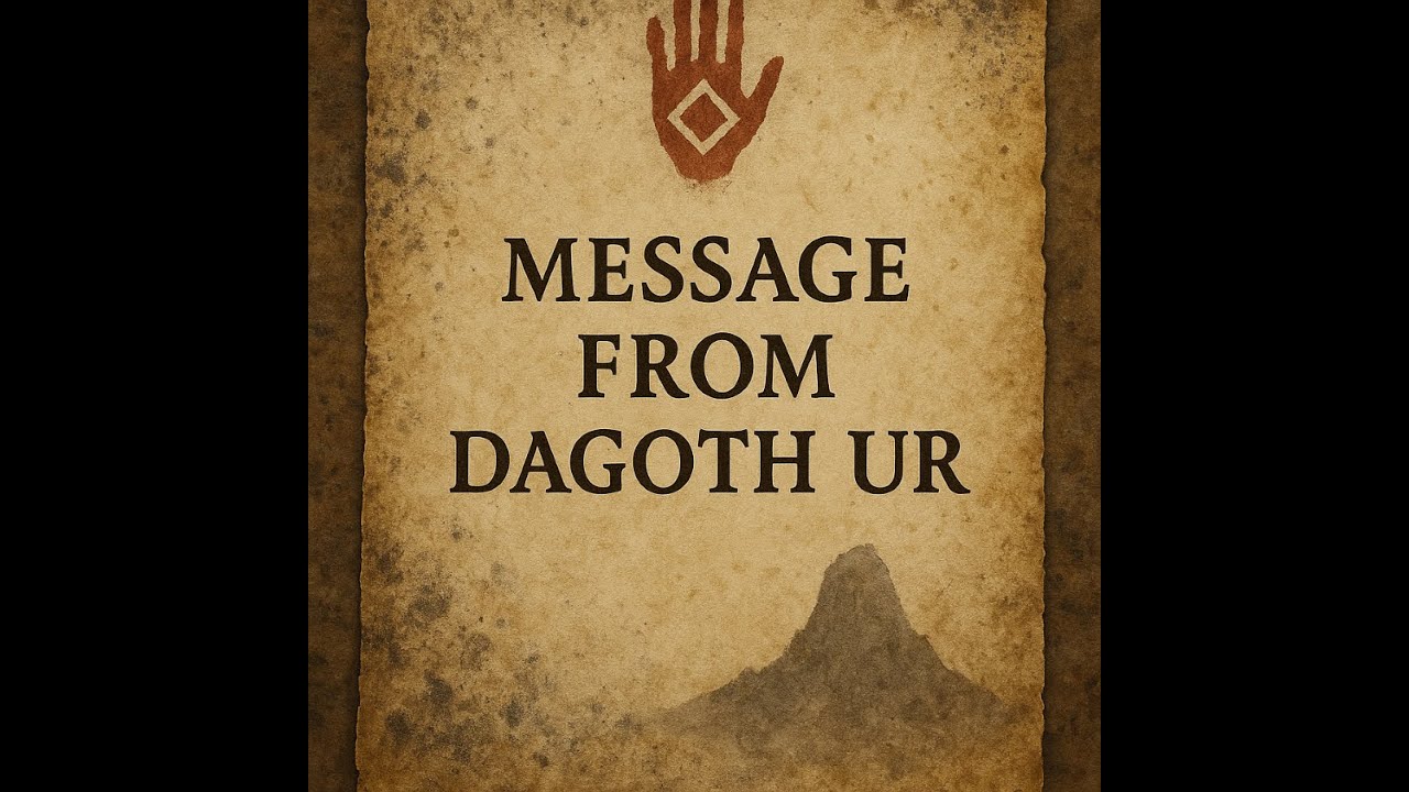 Message from Dagoth Ur
