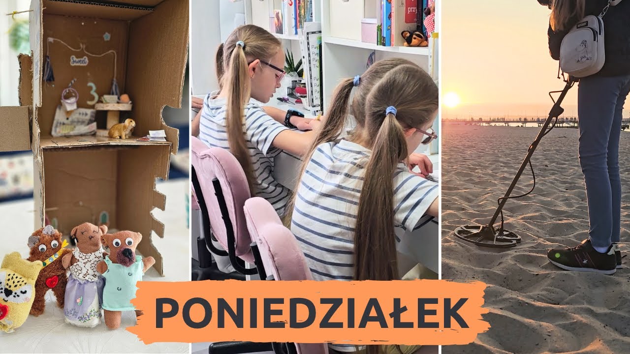 Poniedziałek 8-letnich Trojaczek | Urodziny Misi | Poszukiwanie skarbów | Rutyna
