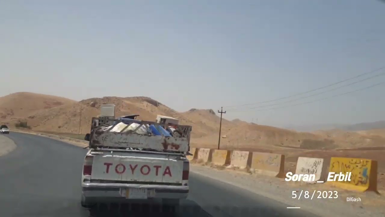 Iraq , Soran - Erbil Road Hyperlapse طريق سوران ـــ اربيل مع اغنية ياس خضر