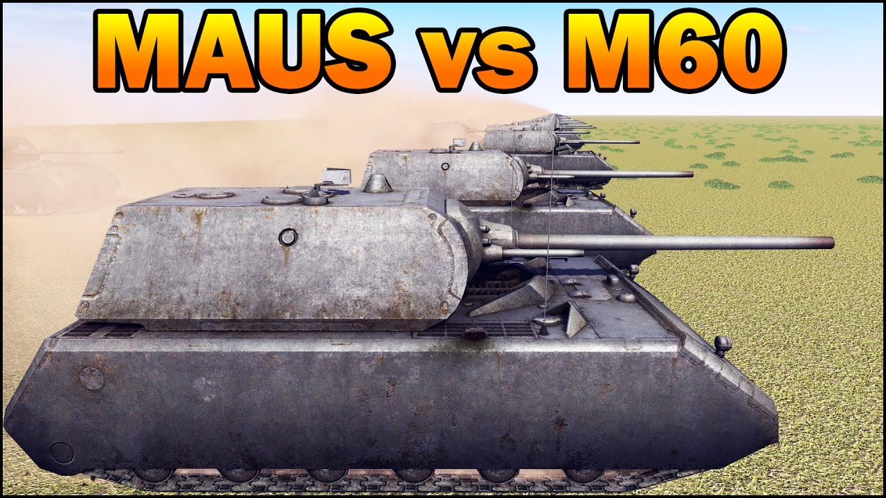 100 MAUS vs 50 M60 PATTON - WW2 vs COLD WAR TANK - Call to Arms - Scenario #6