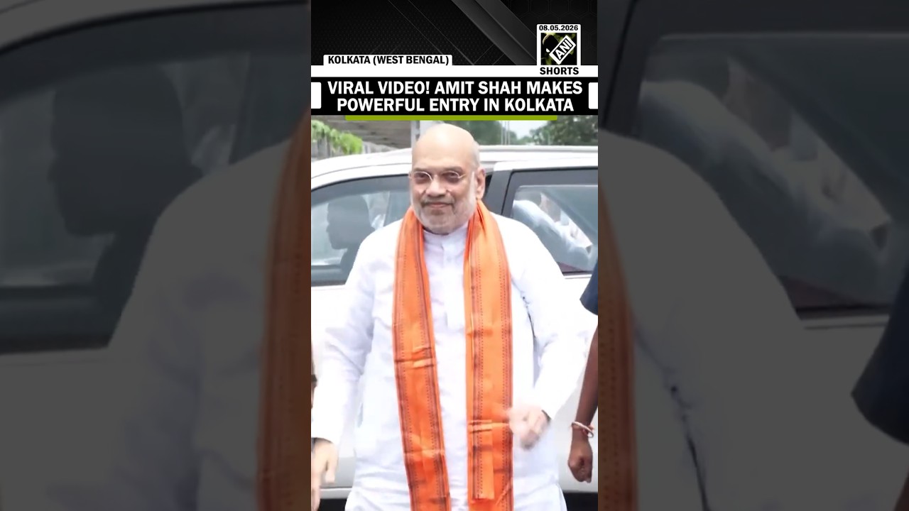 Bengal watches as Amit Shah makes powerful entry in Kolkata for BJP legislature party meet