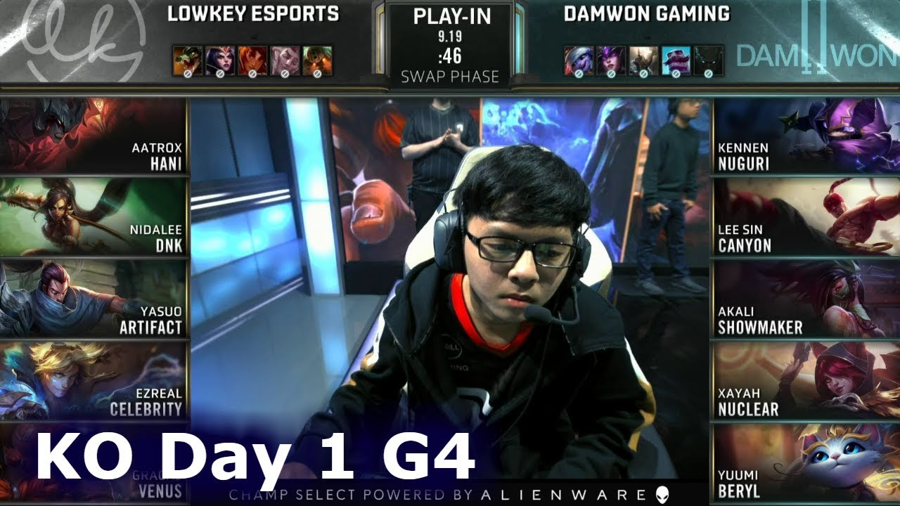 LK vs DWG - Game 4 | Knockouts Play-Ins S9 LoL Worlds 2019 | Lowkey Esports vs DAMWON Gaming G4