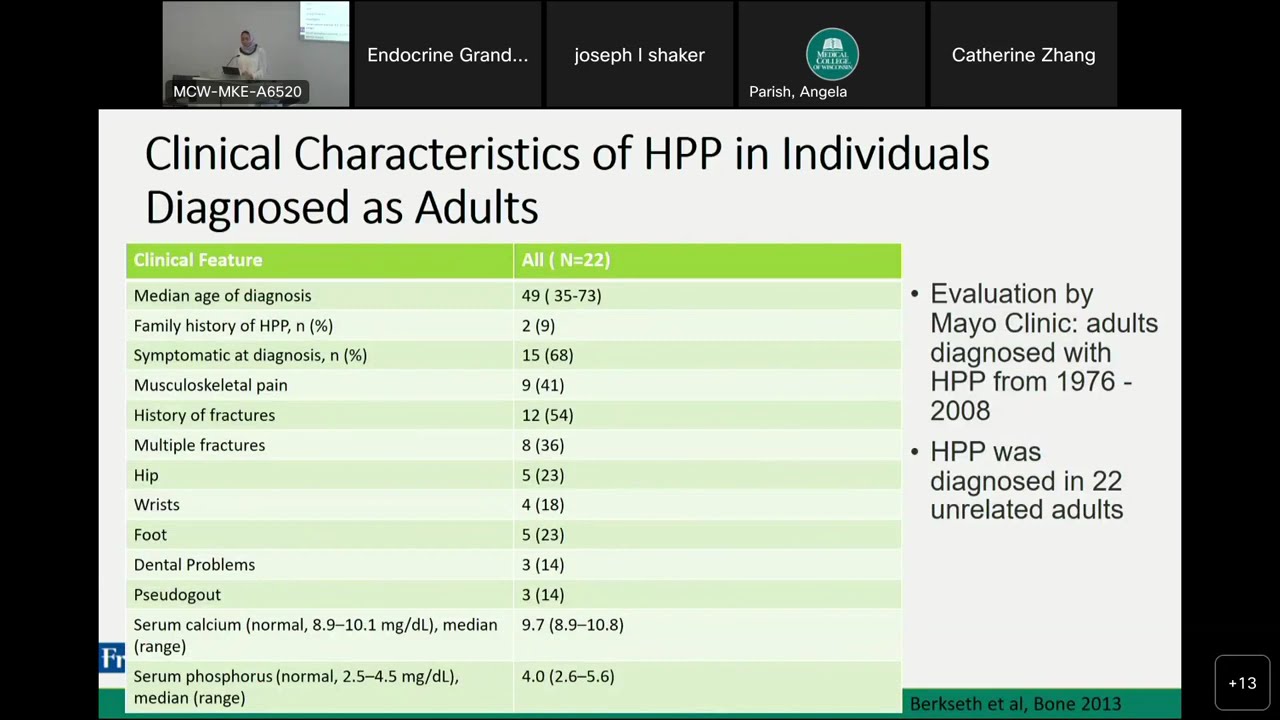 Adult Onset Hypophosphatasia