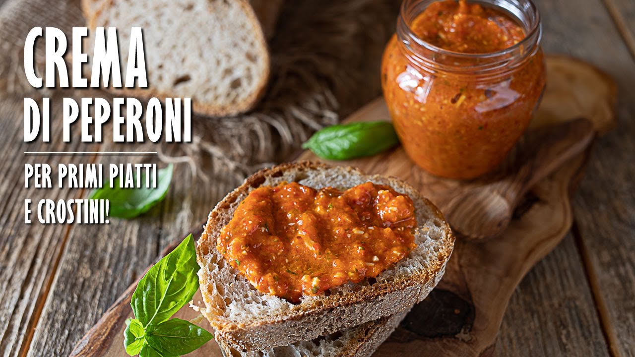 CREMA DI PEPERONI (per PASTA o CROSTINI) in 5 MINUTI fatta in casa | Marianna Pascarella