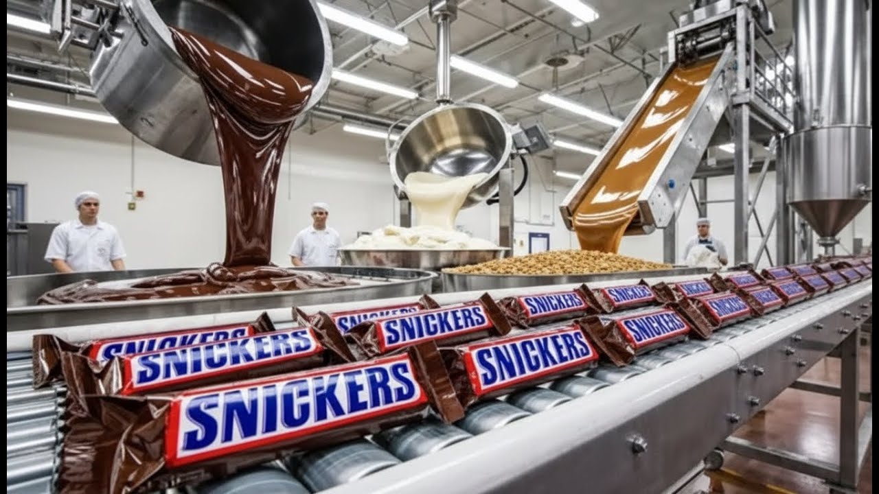 Inside The Snickers Factory: How Millions of Bars Are Made Every Day!