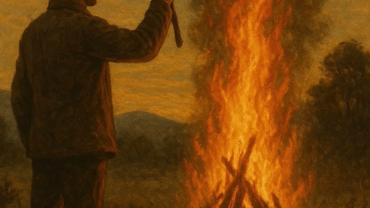 📯 Signal am Feuer – Zeichen aus längst vergangener Zeit 🔥🌲
