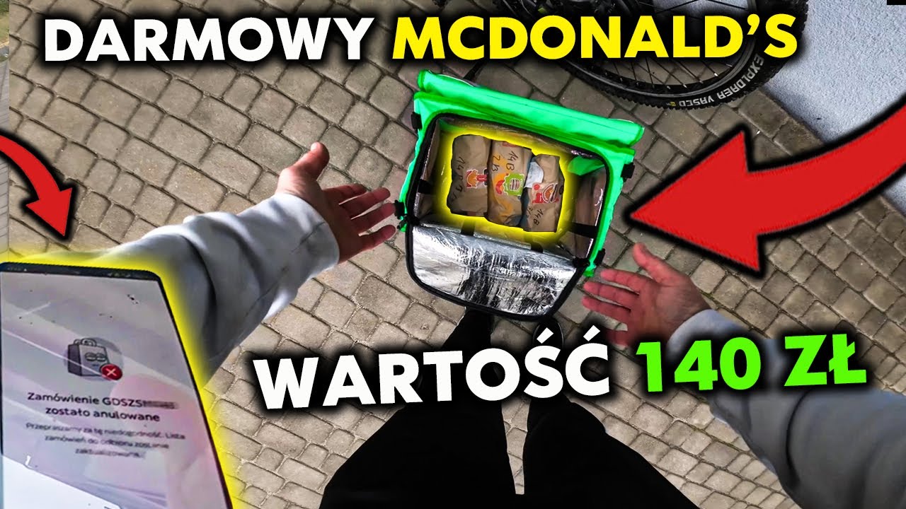 MCDONALD'S ZA DARMO?! PLUSY BYCIA KURIEREM GLOVO #2