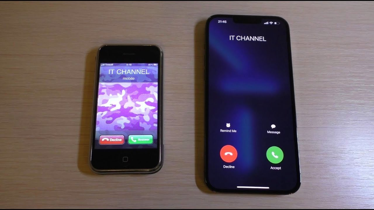 iPhone 2G & iPhone 13 Pro Max Incoming Call