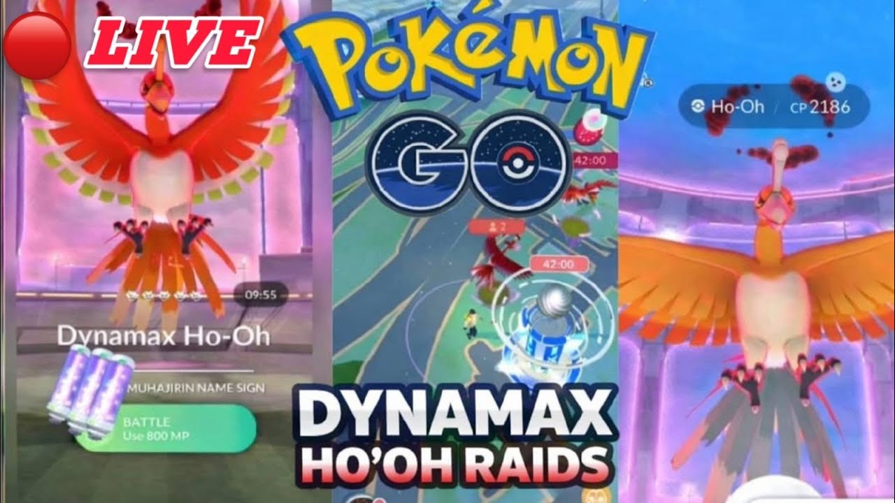 🔴 DYNAMAX HO-OH RAID BATTLE LIVE 🔥 | Pokémon GO MAX RAID