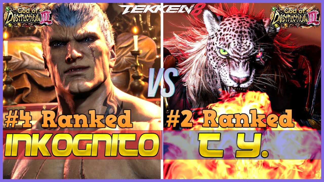 T8 ▰ INKOGNITO (#4 Ranked Bryan) Vs TY (#2 Ranked Armor King) ▰ Tekken 8 High Level Gameplay