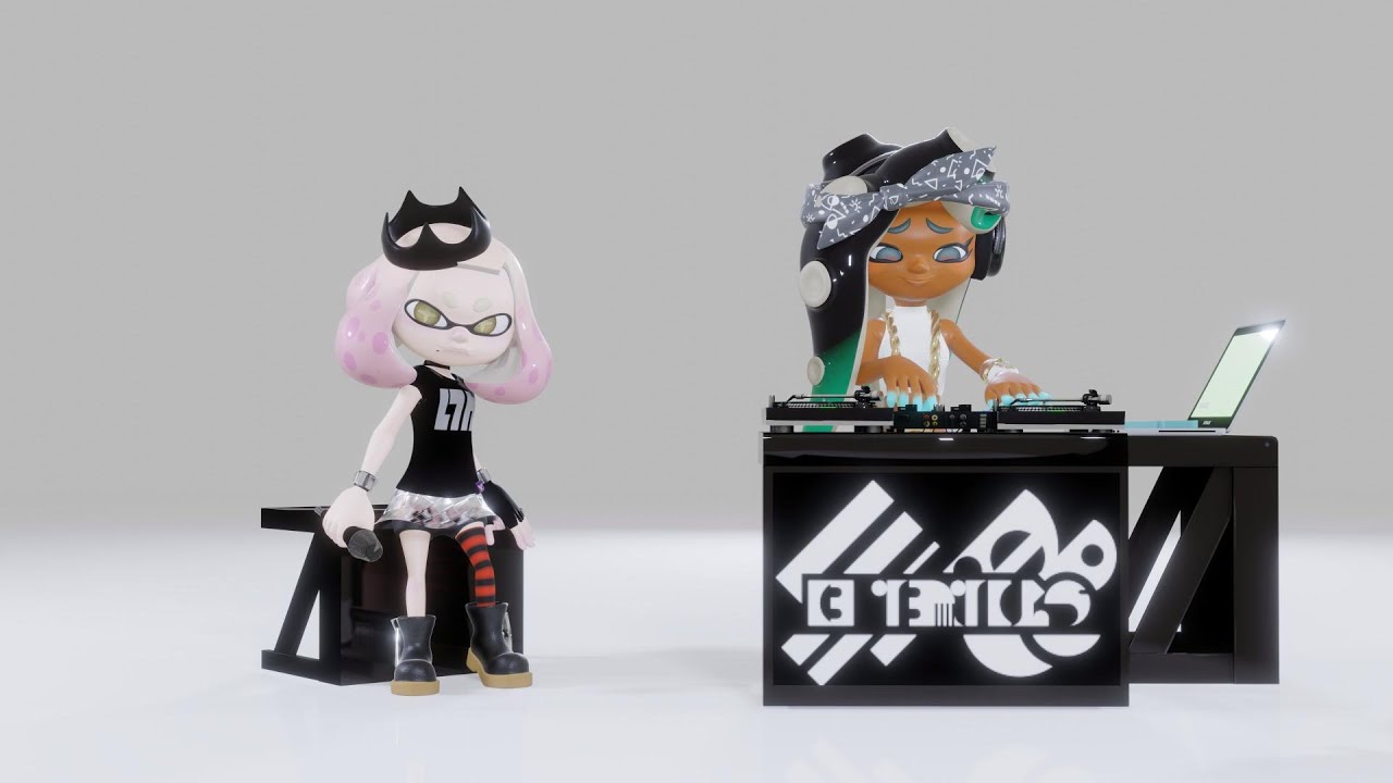 【スプラトゥーン　アニメーション】ヒメとイイダ　　Pearl & Marina  テンタクルズ　Off the Hook