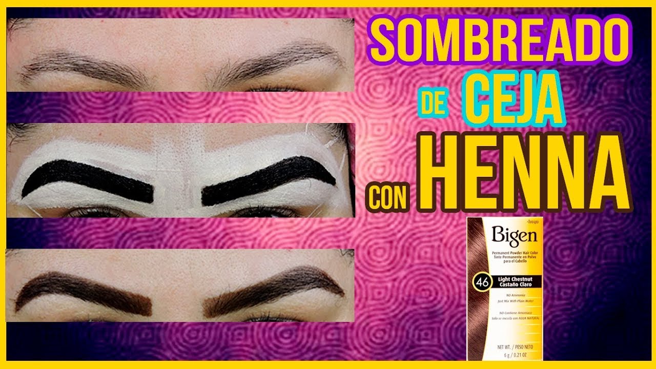 🔴 HENNA PARA CEJAS tinte Bigen | #KawaiiMakeUp