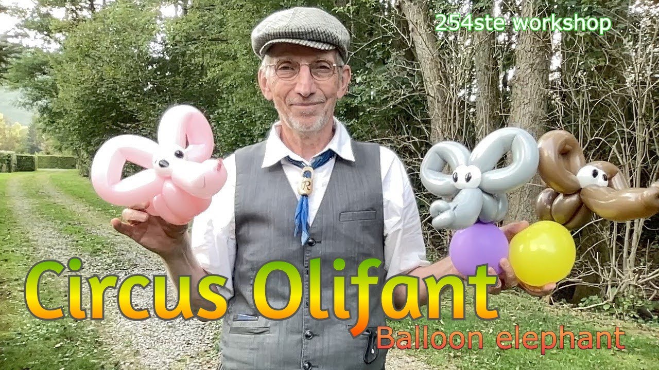 Ballonfiguur Olifant/ De Haagse ballonnenboer (254ste) Easy Balloon figures