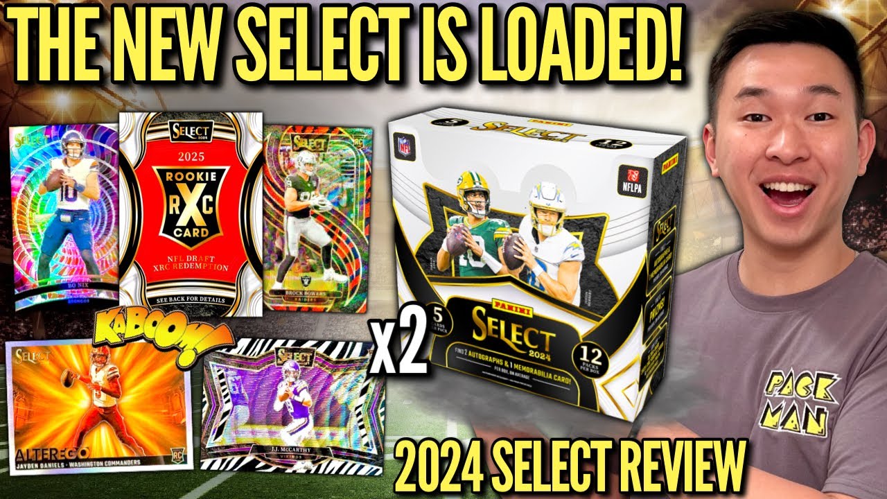 THE NEW SELECT 🏈 IS INSANE (ZEBRAS & '25 XRCs)! 😱🔥 2024 Panini Select Football FOTL Hobby Box Review