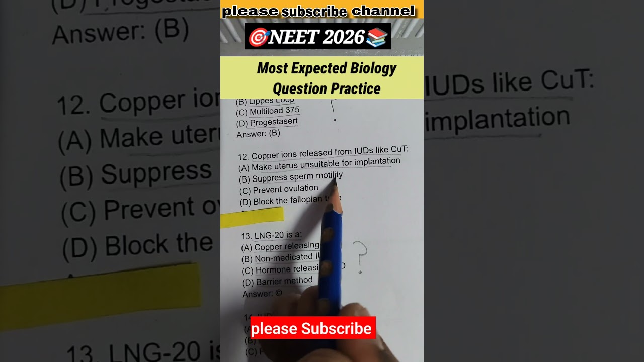 NEET ❤ NCERT Daily Questions Practice 