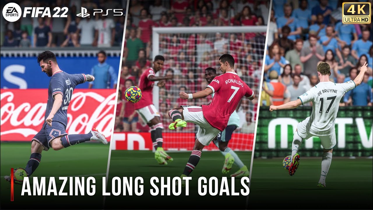 FIFA 22 | Потрясающие голы с дальней дистанции | PS5™ 4K 60 кадров в секунду