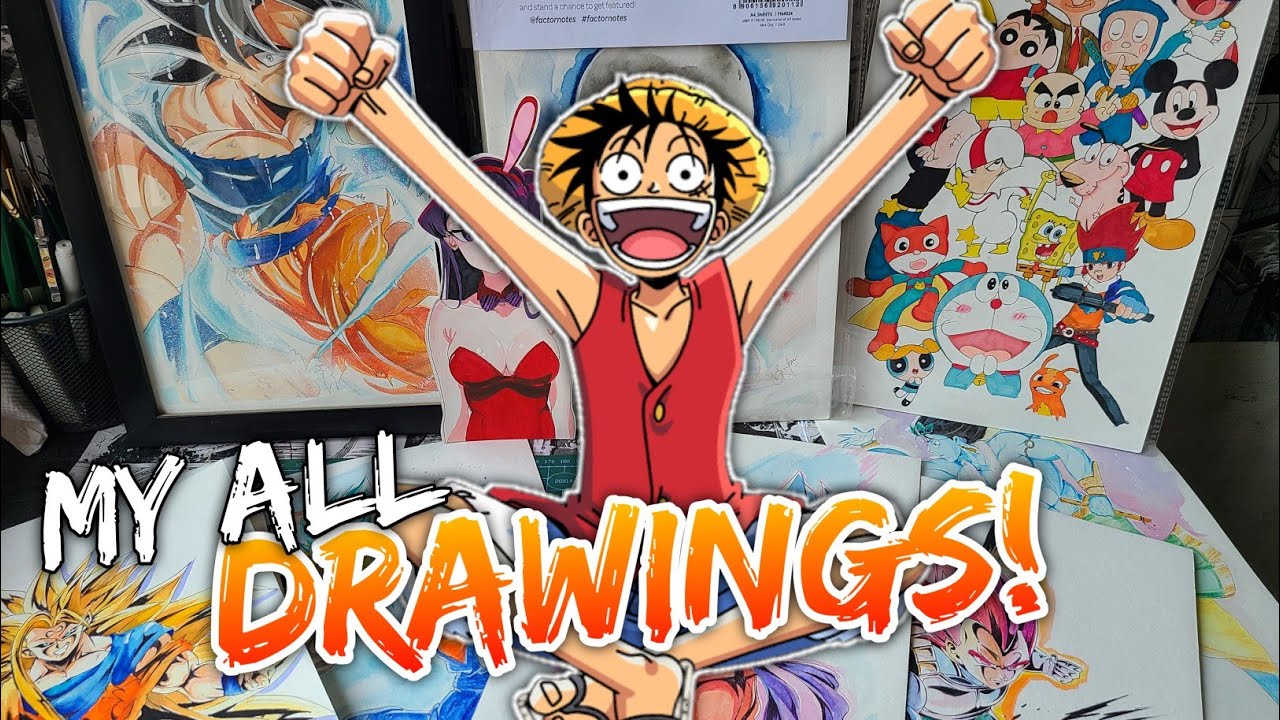 I drew EVERYDAY for 365 days!! (This is my progress)