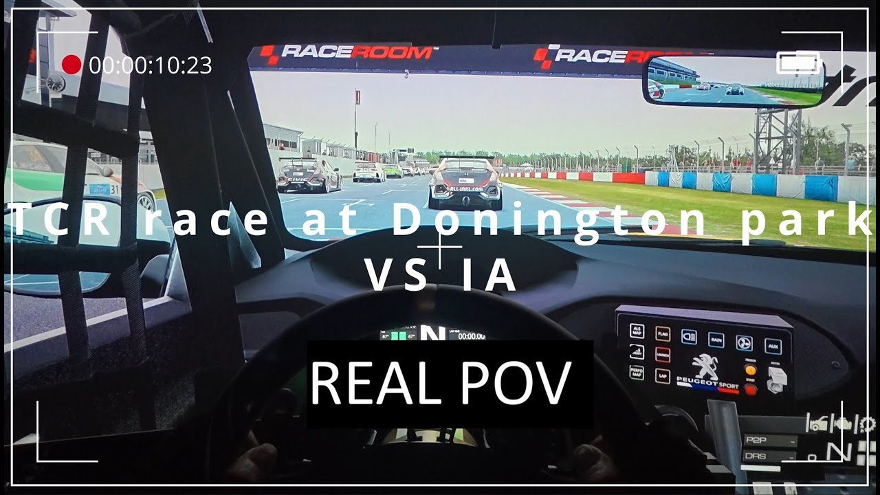 Simracing R3E   Peugeot 208 TCR race filmed with DJI action 5 pro