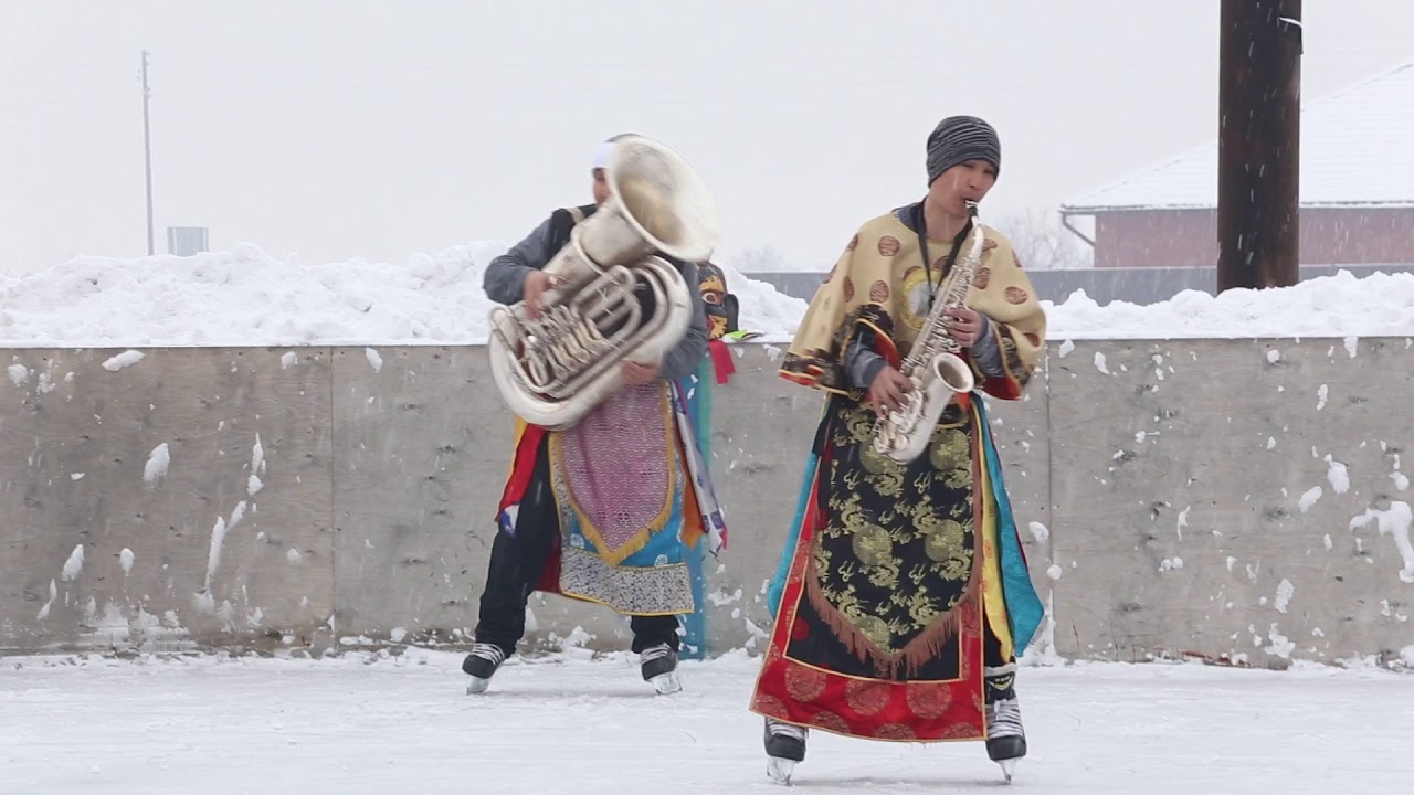 ЦАМ  на коньках (такого в мире еще никто не видел) #Tuva #russia
