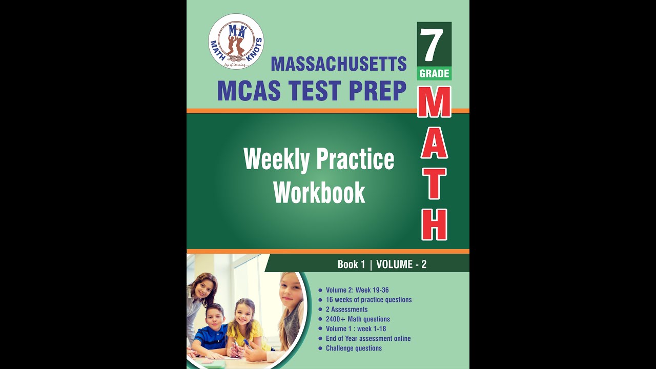 Massachusetts MCAS 7th Grade Math Test Prep | Volume 2 Workbook | 2400+ Practice Questions