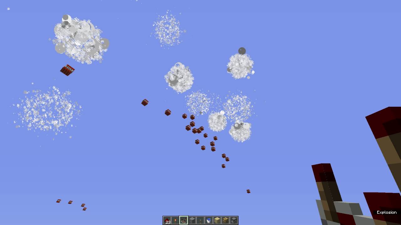 minecraft - rapid fire solid anti air TNT cannon
