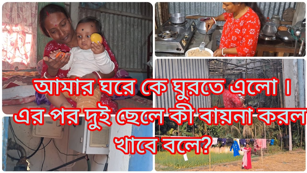 আমার ঘরে কে ঘুরতে এলো। এর পর দুই ছেলে কী বায়না   করল খাবে বলে ? 