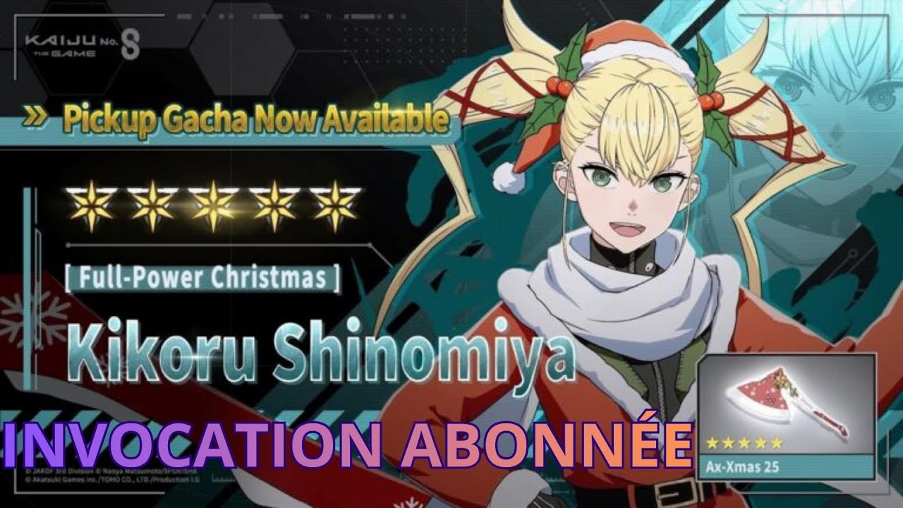 INVOCATION KIKORU ET REVIEW DE COMPTE ABONNÉE | KAIJU N°8 THE GAME |