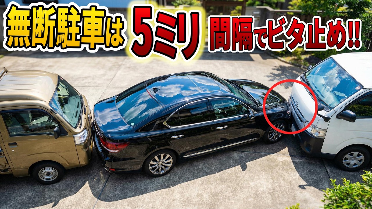 無断駐車を繰り返す市議会議員に仕返し！前後ビタ止め封鎖で議員辞職させた話