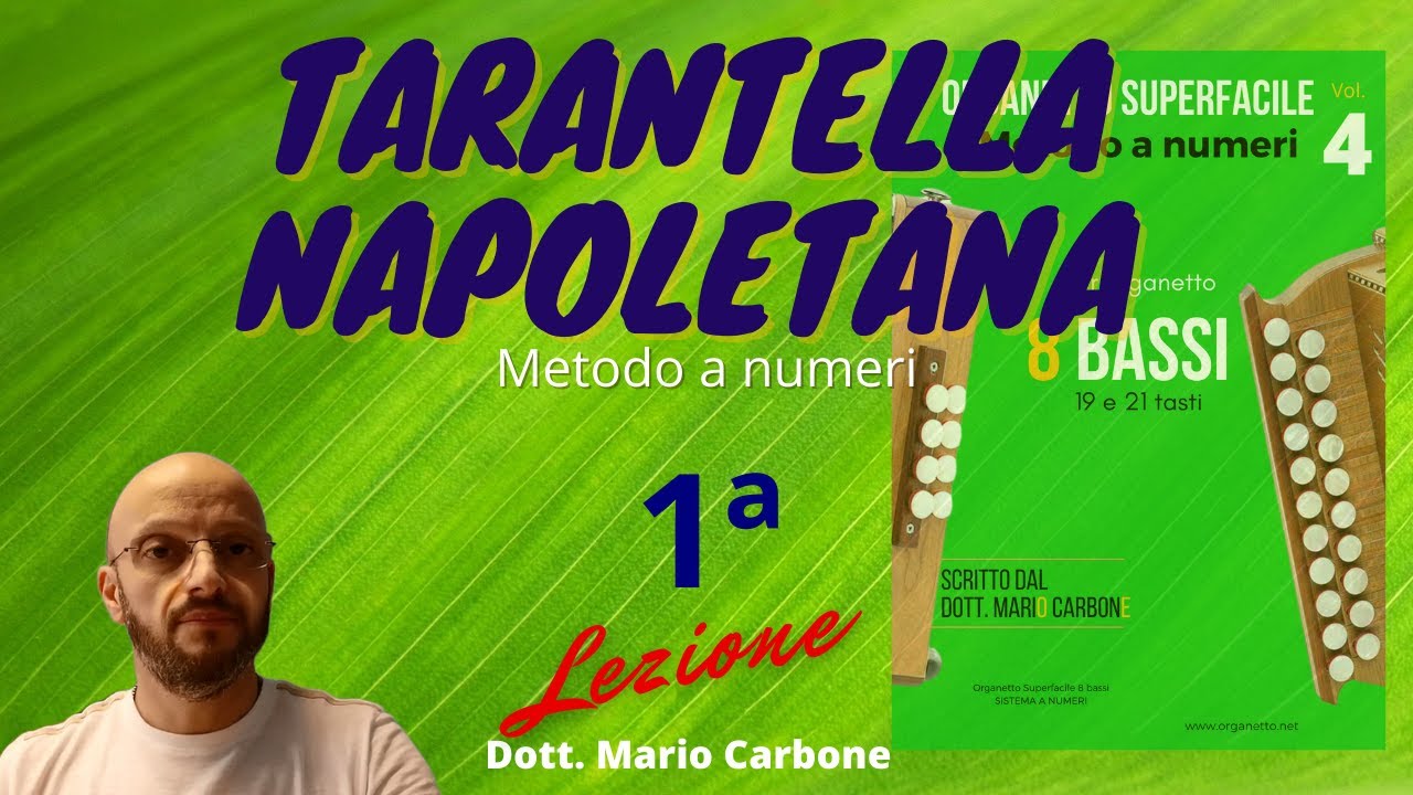 1a Lezione  - TARANTELLA NAPOLETANA - Metodo per 8 bassi VOL. 4