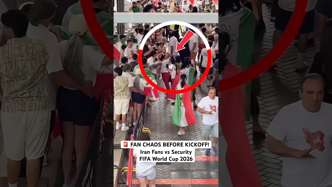 Iran Fans Clash With Security Before Iran vs New Zealand | FIFA World Cup 2026