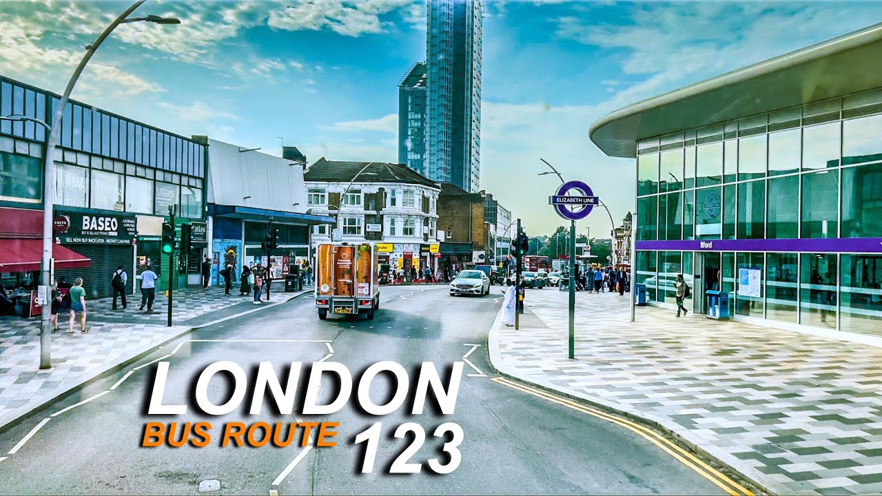 London Bus Rides 🇬🇧 Route 123 🚍 Wood Green Station To Ilford | Hainault Street