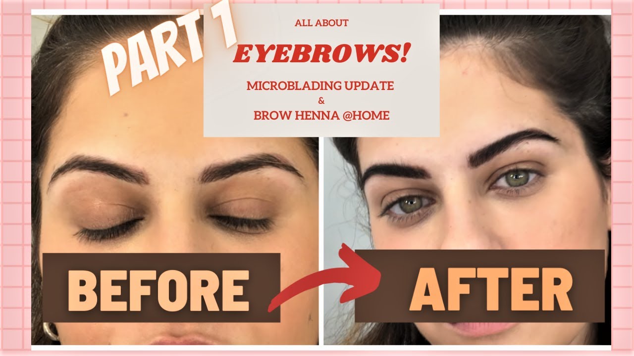 Microblading Update  & Henna Φρυδιών στο σπίτι! (PART 1) | Souzana's Beauty Secrets
