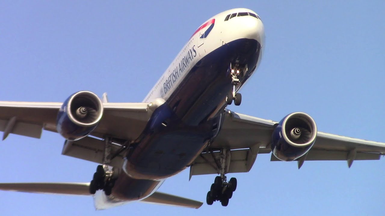 777 BA boston logan airport plane spotting 22L