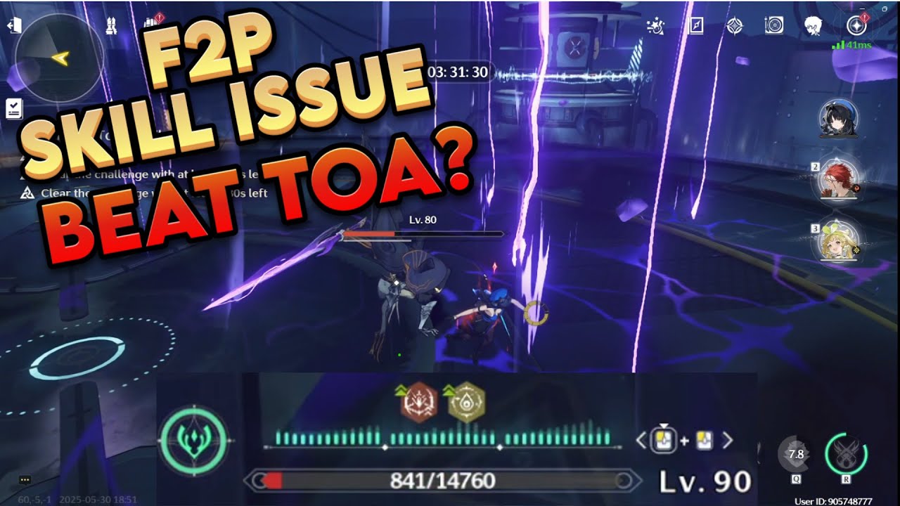 F2P Skill Issue Tries TOA 2.3 | Underbuilt S1R0 Yangyang S4R0 Sanhua S1R0 Mortefi | Wuthering Waves